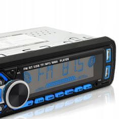Dexxer 1DIN 12V RGB LCD FM autórádió 4x60W 2x USB Bluetooth SD + távirányító