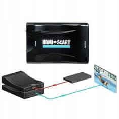 Dexxer Adapter konverter HDMI-SCART AV euro FULL HD 230V