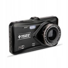 Dexxer Armatúra 12Mpx DVR autós kamera rögzítő érintőképernyős LCD 4"-os prises + hátsó IR kamera