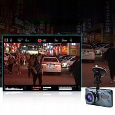 Dexxer Armatúra 12 Mpx full HD autós kamera felvétel 4" LCD felvétel + hátsó IR kamera