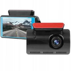 Dexxer Armatúra autókamera felvétel Full HD LCD 3" + hátsó IR kamera