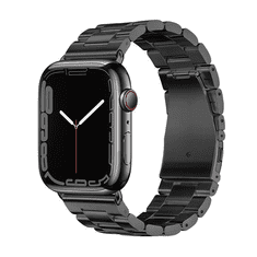 Hoco Apple Watch 1-6, SE, SE (2022) (38 / 40 mm) / Watch 7-8 (41 mm), fém pótszíj, WA10, fekete