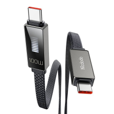 Mcdodo USB-C - USB-C kábel kijelzővel 1.2m fekete (CA-4470) (CA-4470)