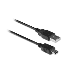 ACT USB-A - miniUSB kábel 1,8m fekete (AC3050) (AC3050)