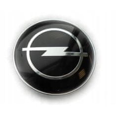 BB-Shop Dekielki Czarne Emblematy Opel 56 mm Zestaw 4 Szt