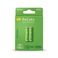 GP ReCyko AAA 850mAh akku (2db/csomag) (GP85AAAHC-RCK-PGB2) (GP85AAAHC-RCK-PGB2)