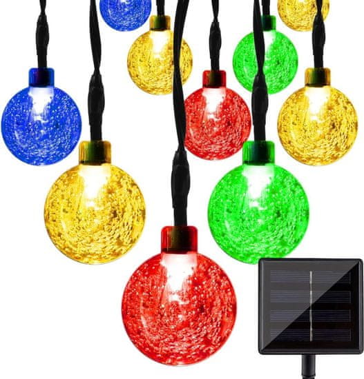 HOME & MARKER® Napelemes LED lámpák, 5 méter, 20 lámpa - SOLSTICE