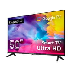 Krüger&Matz D-LED Ultra HD WIFI Smart TV SMART TV Google DVB-T2/S/T/C HEVC 50"