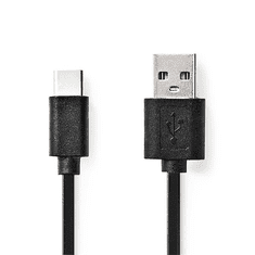 Nedis USB 2.0 Type C Átalakító Fekete 1m (CCGL60600BK10)