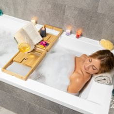 InnovaGoods Extendable Bamboo Bath Tray Trayth InnovaGoods 