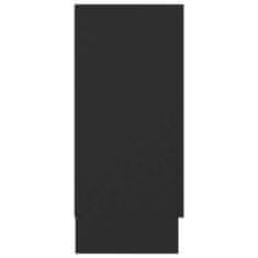 Vidaxl fekete forgácslap komód 120 x 30,5 x 70 cm 802778