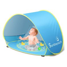 Cool Mango Hordozható sátor kert vagy strand medencével, gyermek sátor az UV-sugárzás és a hőség ellen - Poptent