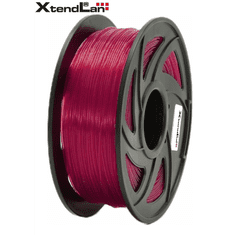 XtendLan Filament PET-G 1.75mm 1 kg - Átlátszó piros