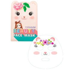 Top Model Obličejová maska , Růžový medvídek