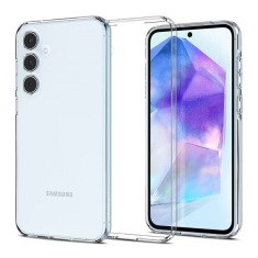 SAMSUNG Galaxy A55 5G SM-A556B, Szilikon tok, Spigen Liquid Crystal, átlátszó