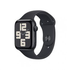 Apple Watch SE3 44mm Fekete Alu tok,Fekete sport szíj (M/lL) (APPLE-MRE93QH-A)