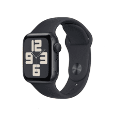 Apple Watch SE3 40mm Fekete Alu tok,Fekete sport szíj (M/L) (APPLE-MR9Y3QH-A)