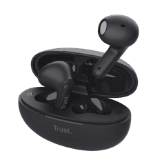 Trust Yavi Headset True Wireless Stereo (TWS) Hallójárati Hívás/zene USB C-típus Bluetooth Fekete (25298)