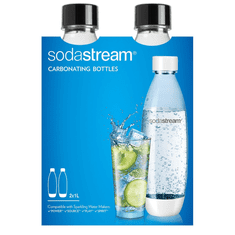 SodaStream Fuse 1L palack szódagéphez - Fekete (2db/csomag) (FUSE DOPPELPACK)