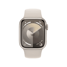 Apple Watch S9 GPS 41mm Alumínium tok,Csillagfény sport szíj M/L (APPLE-MR8U3QH-A)