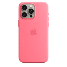 Apple iPhone 15 Pro Max MagSafe-rögzítésű szilikontok - Rózsaszín (MWNN3ZM/A)