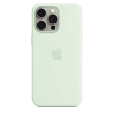 Apple iPhone 15 Pro Max MagSafe-rögzítésű szilikontok - Zöld (MWNQ3ZM/A)