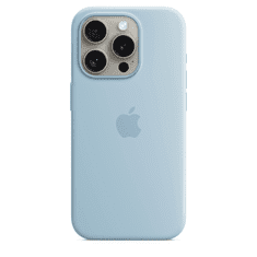 Apple iPhone 15 Pro MagSafe-rögzítésű szilikontok - Világoskék (MWNM3ZM/A)