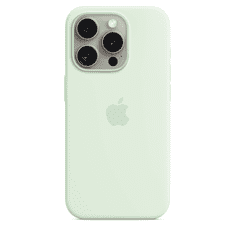 Apple iPhone 15 Pro MagSafe-rögzítésű szilikontok - Zöld (MWNL3ZM/A)