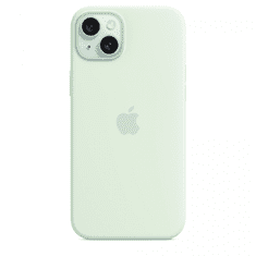 Apple iPhone 15 Plus MagSafe-rögzítésű szilikontok - Világos menta (MWNG3ZM/A)