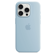 Apple iPhone 15 Pro MagSafe-rögzítésű szilikontok - Világoskék (MWNM3ZM/A)