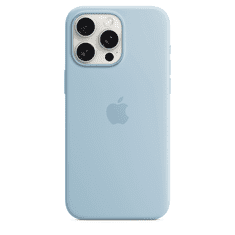 Apple iPhone 15 Pro Max MagSafe-rögzítésű szilikontok - Világoskék (MWNR3ZM/A)