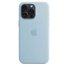 Apple iPhone 15 Pro Max MagSafe-rögzítésű szilikontok - Világoskék (MWNR3ZM/A)