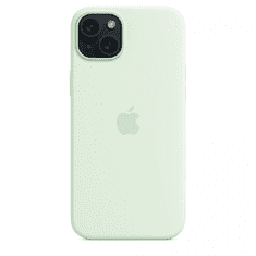 Apple iPhone 15 Plus MagSafe-rögzítésű szilikontok - Világos menta (MWNG3ZM/A)