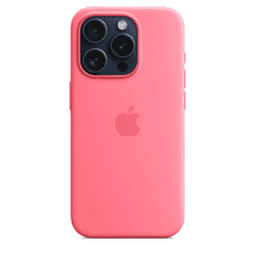 Apple iPhone 15 Pro MagSafe-rögzítésű szilikontok - Rózsaszín (MWNJ3ZM/A)