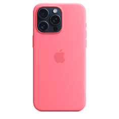 Apple iPhone 15 Pro Max MagSafe-rögzítésű szilikontok - Rózsaszín (MWNN3ZM/A)