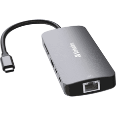 Verbatim CMH-09 USB C-típus 10000 Mbit/s Ezüst (32152)