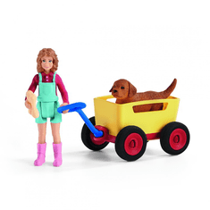 Schleich Farm Life Puppy Wagon Ride (42543)