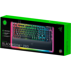Razer BlackWidow V4 Pro (Green Switch) Vezetékes Mechanikus Gaming Billentyűzet - Német (RZ03-04680400-R3G1)