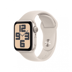 Apple Watch SE3 40mm fényes aluminiumtok,csillagfény sport szíj (APPLE-MR9V3QH-A) (MR9V3QH/A)