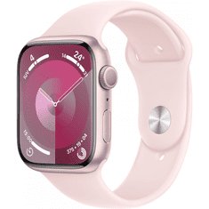 Apple Watch S9 Aluminium 45mm Rosé (Sportarmband hellrosa) S/M NEW (MR9G3QF/A)