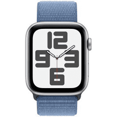 Apple Watch SE Aluminium 44mm Silber (Sport Loop winterblau) NEW (MREF3QF/A)