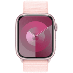 Apple Watch S9 Aluminium 45mm Rosé (Sport Loop hellrosa) NEW (MR9J3QF/A)