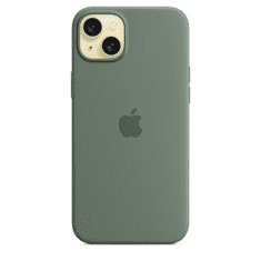 Apple MagSafe-rögzítésű iPhone 15 Plus szilikontok ciprus zöld (MT183ZM/A) (MT183ZM/A)
