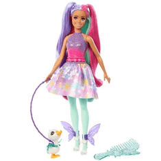Mattel Barbie A Touch of Magic tündér baba rózsaszín-lila ruhában (HLC34) (HLC34)