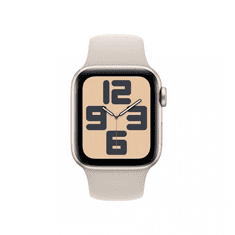 Apple Watch SE3 40mm fényes aluminiumtok,csillagfény sport szíj (APPLE-MR9V3QH-A) (MR9V3QH/A)
