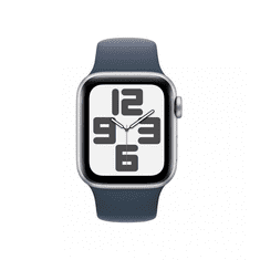 Apple Watch SE3 40mm ezüst aluminiumtok,sötétkék sport szíj (APPLE-MRE23QH-A) (MRE23QH/A)