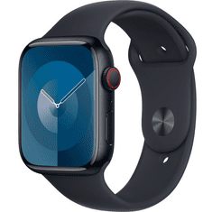 Apple Watch S9 Aluminium Cellular 45mm Mitternacht (Sportarmband mitternacht) M/L NEW (MRMD3QF/A)