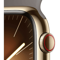 Apple Watch S9 Edelstahl Cellular 45mm Gold (Sportarmband tonbraun) S/M NEW (MRMR3QF/A)