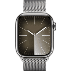 Apple Watch S9 Edelstahl Cellular 41mm Silber (milanaise silber) NEW (MRJ43QF/A)
