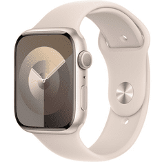 Apple Watch S9 Aluminium 45mm Polarstern (Sportarmband polarstern) S/M NEW (MR963QF/A)